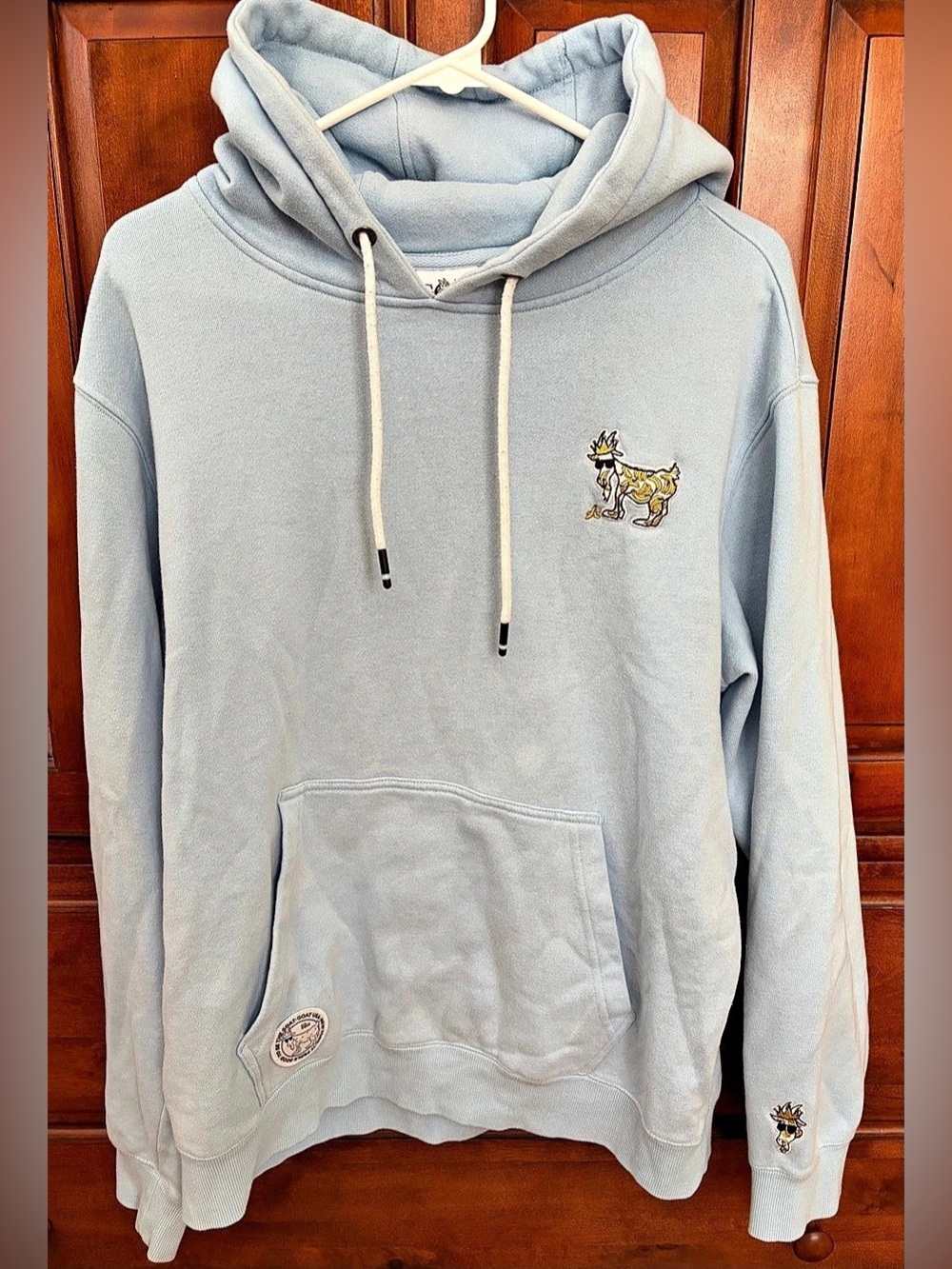 Banana GOAT Light Blue Hooded Sweatshirt 🍌